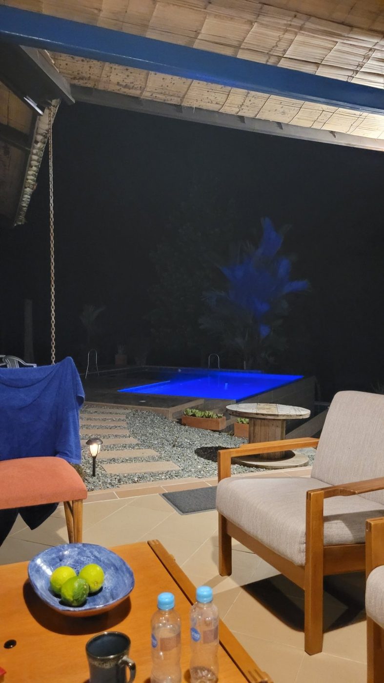 Jacuzzi de noche